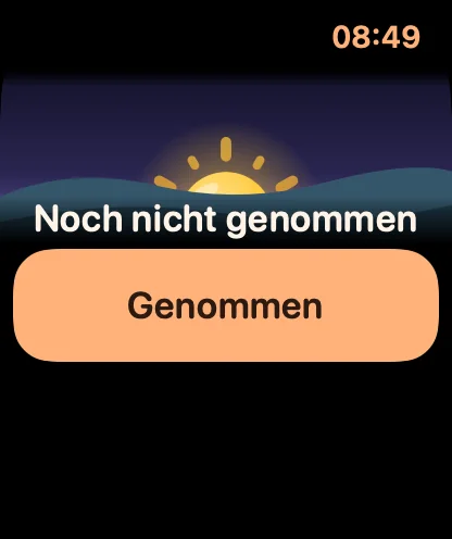 Uhr: Morgenritual bereit