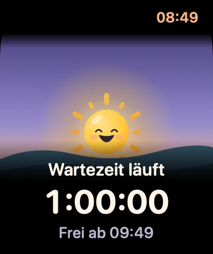 Uhr: Wartezeit läuft