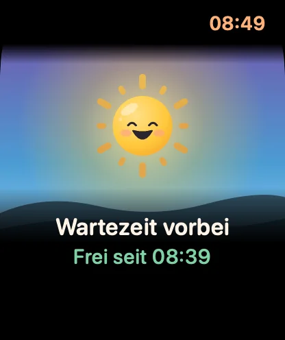 Uhr: Wartezeit vorbei