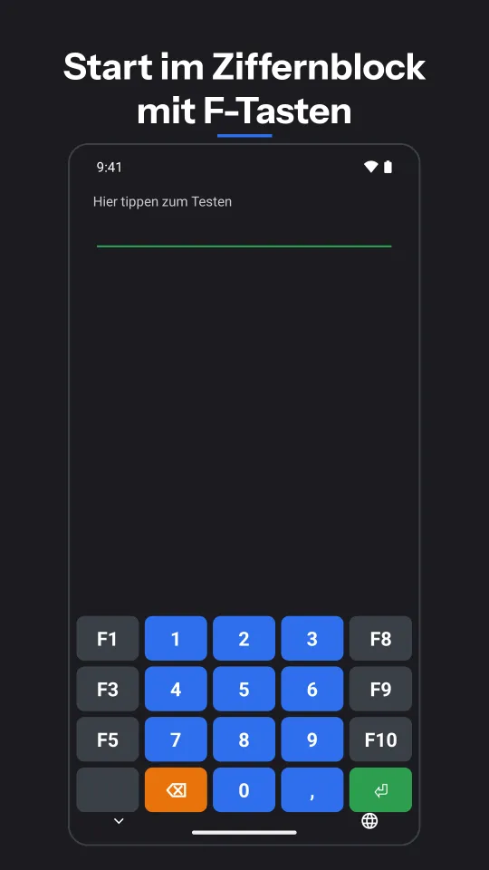 Store-Bild von POS Keyboard: Start im Ziffernblock mit F-Tasten
