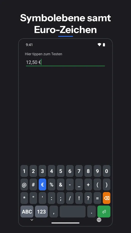 POS Keyboard: Symbolebene samt Euro-Zeichen