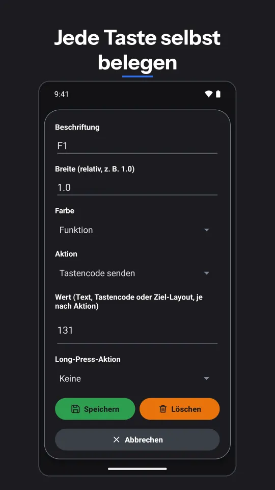 POS Keyboard: Jede Taste selbst belegen