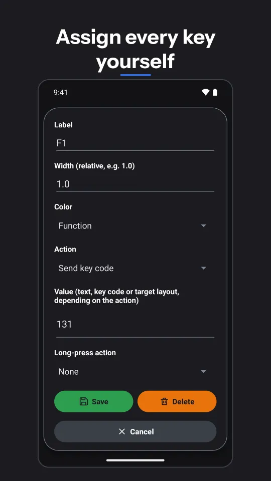 POS Keyboard: Assign every key yourself