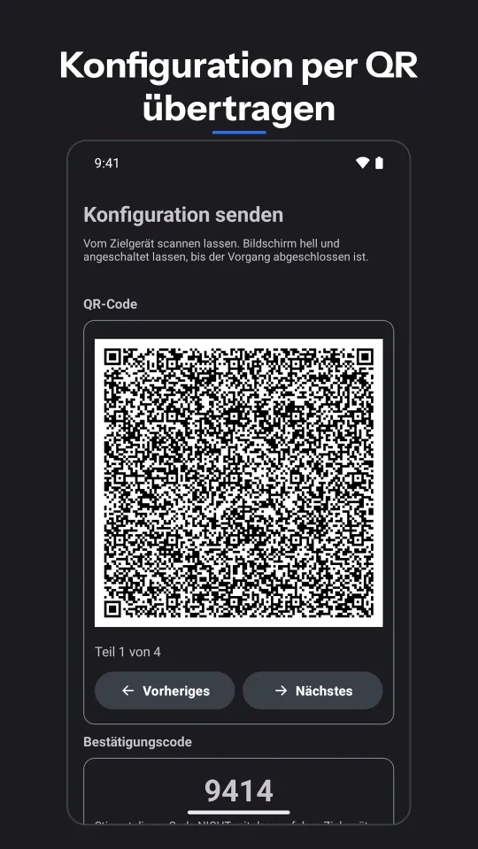 POS Keyboard: Konfiguration per QR übertragen