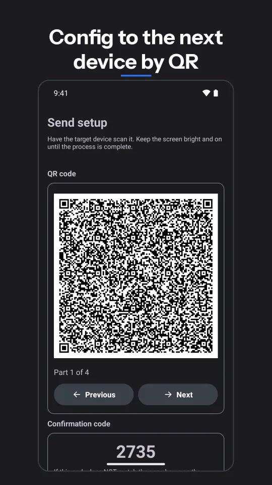 POS Keyboard: Config to the next device by QR